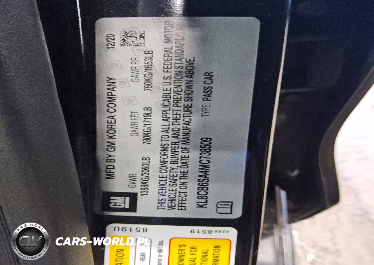 2021 Chevrolet Spark Ls VIN:KL8CB6SA4MC738509 - 12