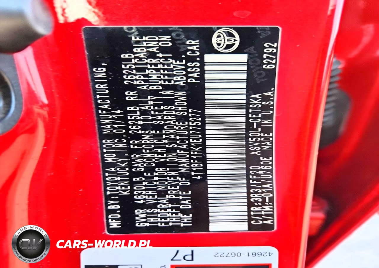2014 Toyota Camry Se VIN:4T1BF1FK1EU775277 - 12