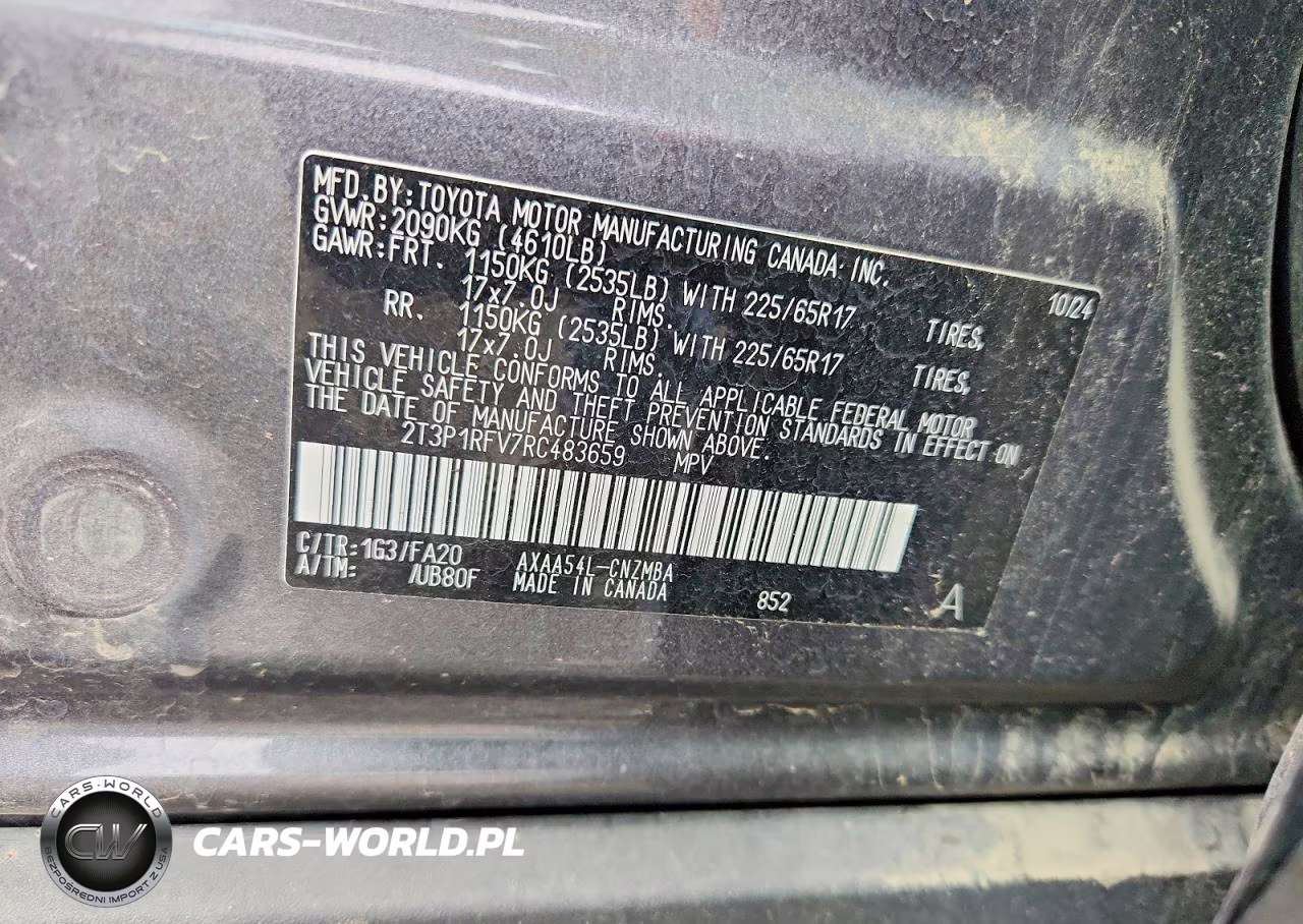 2024 Toyota Rav4 Xle VIN:2T3P1RFV7RC483659 - 13
