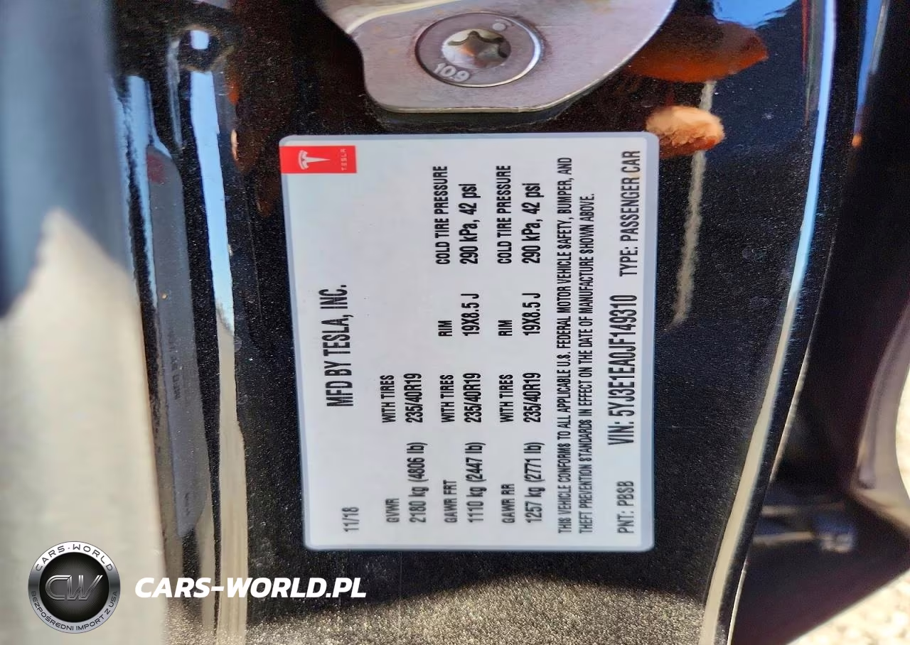 2018 Tesla Model 3 VIN:5YJ3E1EA0JF149310 - 12