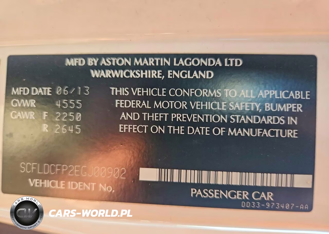 2014 Aston Martin Vanquish VIN:SCFLDCFP2EGJ00902 - 12