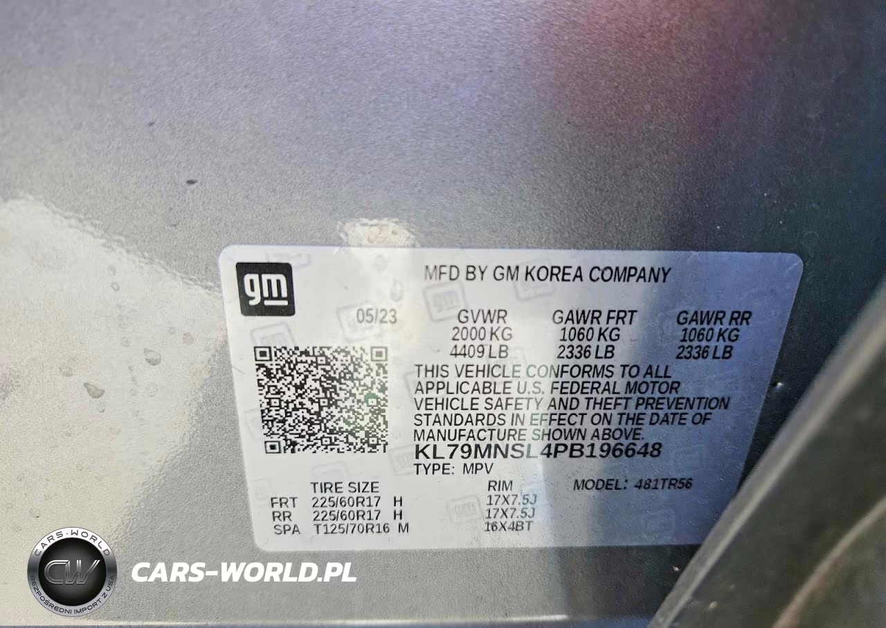 2023 Chevrolet Trailblazer Ls VIN:KL79MNSL4PB196648 - 13