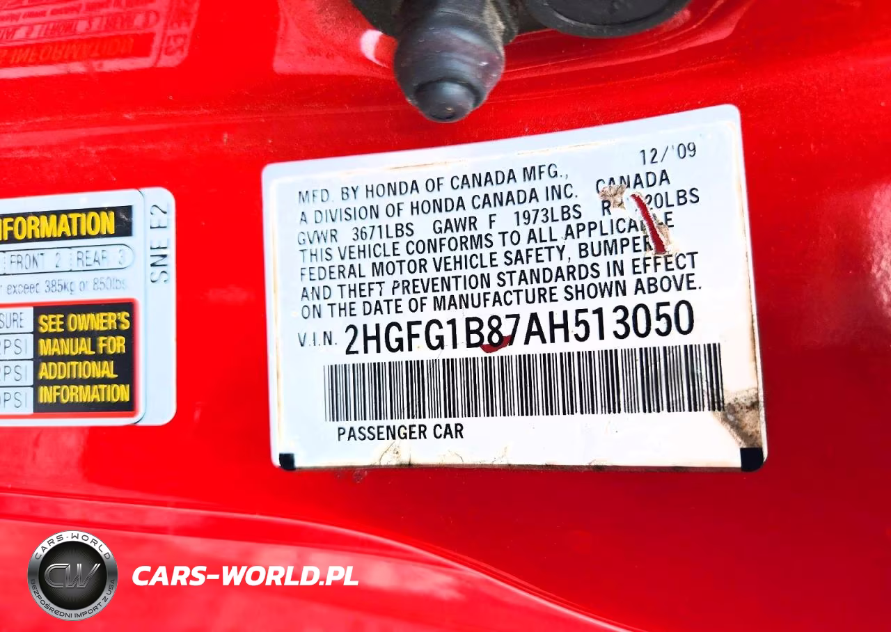 2010 Honda Civic Ex VIN:2HGFG1B87AH513050 - 12