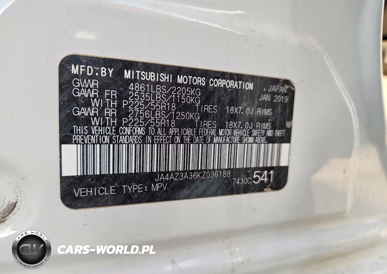 2019 Mitsubishi Outlander Se VIN:JA4AZ3A36KZ036188 - 13