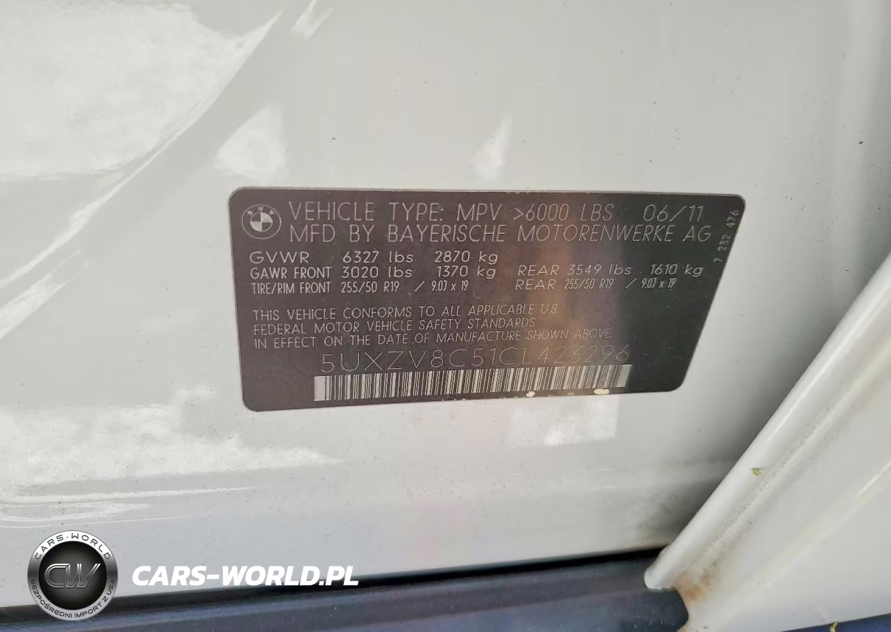 2012 BMW X5 xDrive50I VIN:5UXZV8C51CL423296 - 13