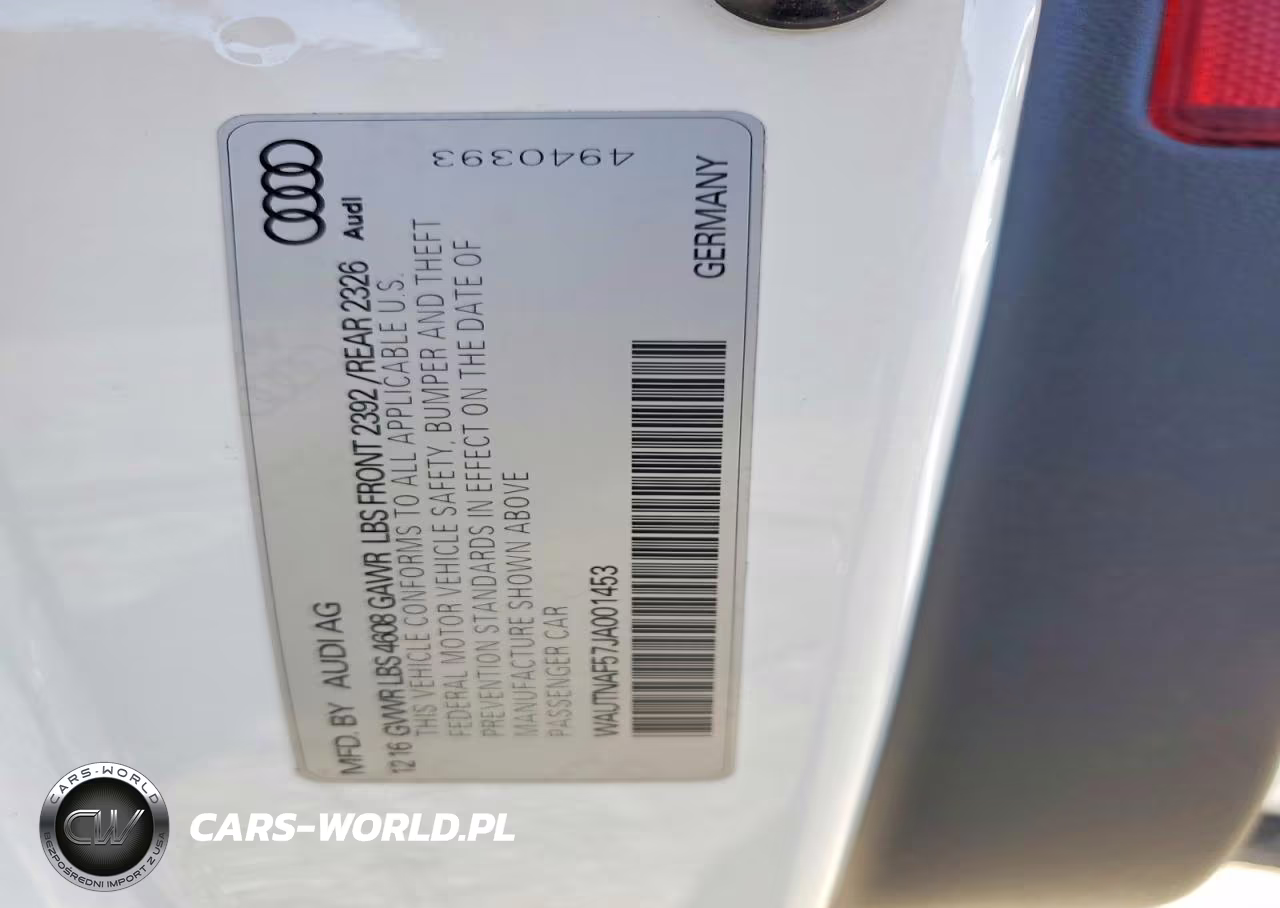 2018 Audi A5 Premium Plus S-Line VIN:WAUTNAF57JA001453 - 13