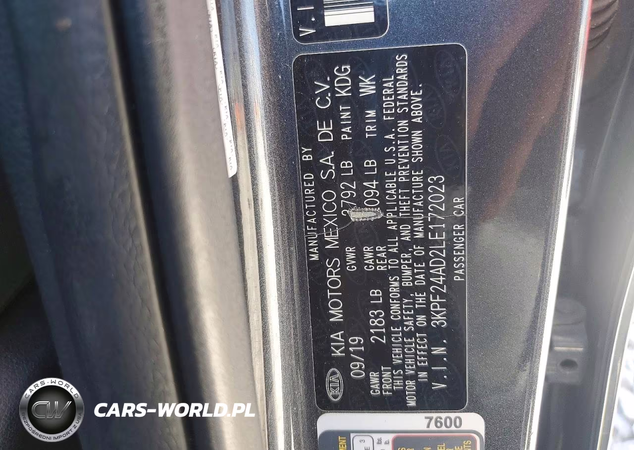2020 Kia Forte Fe VIN:3KPF24AD2LE172023 - 13
