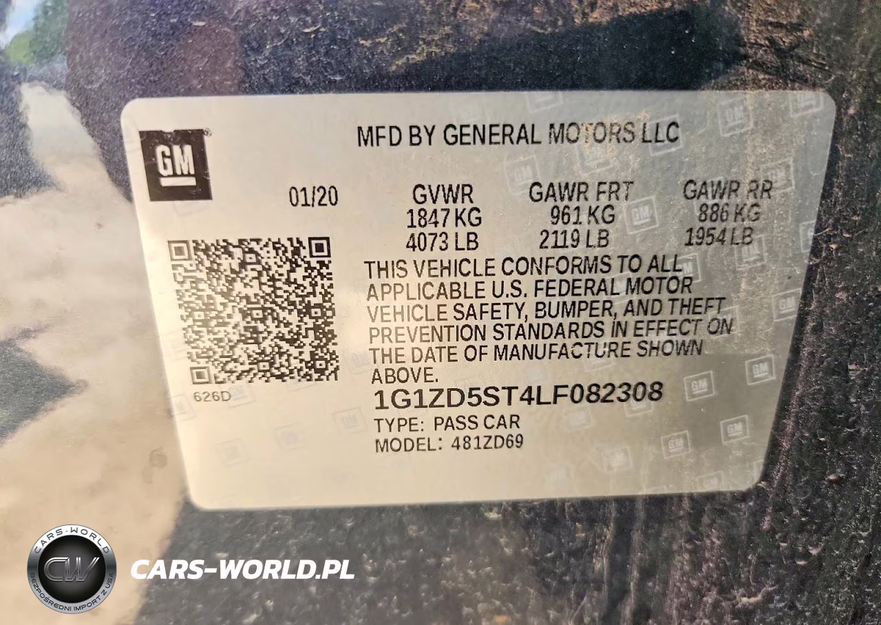 2020 Chevrolet Malibu Lt VIN:1G1ZD5ST4LF082308 - 12