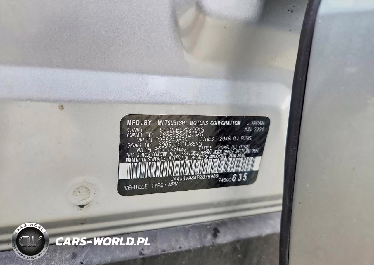 2024 Mitsubishi Outlander Se VIN:JA4J3VA84RZ078989 - 14