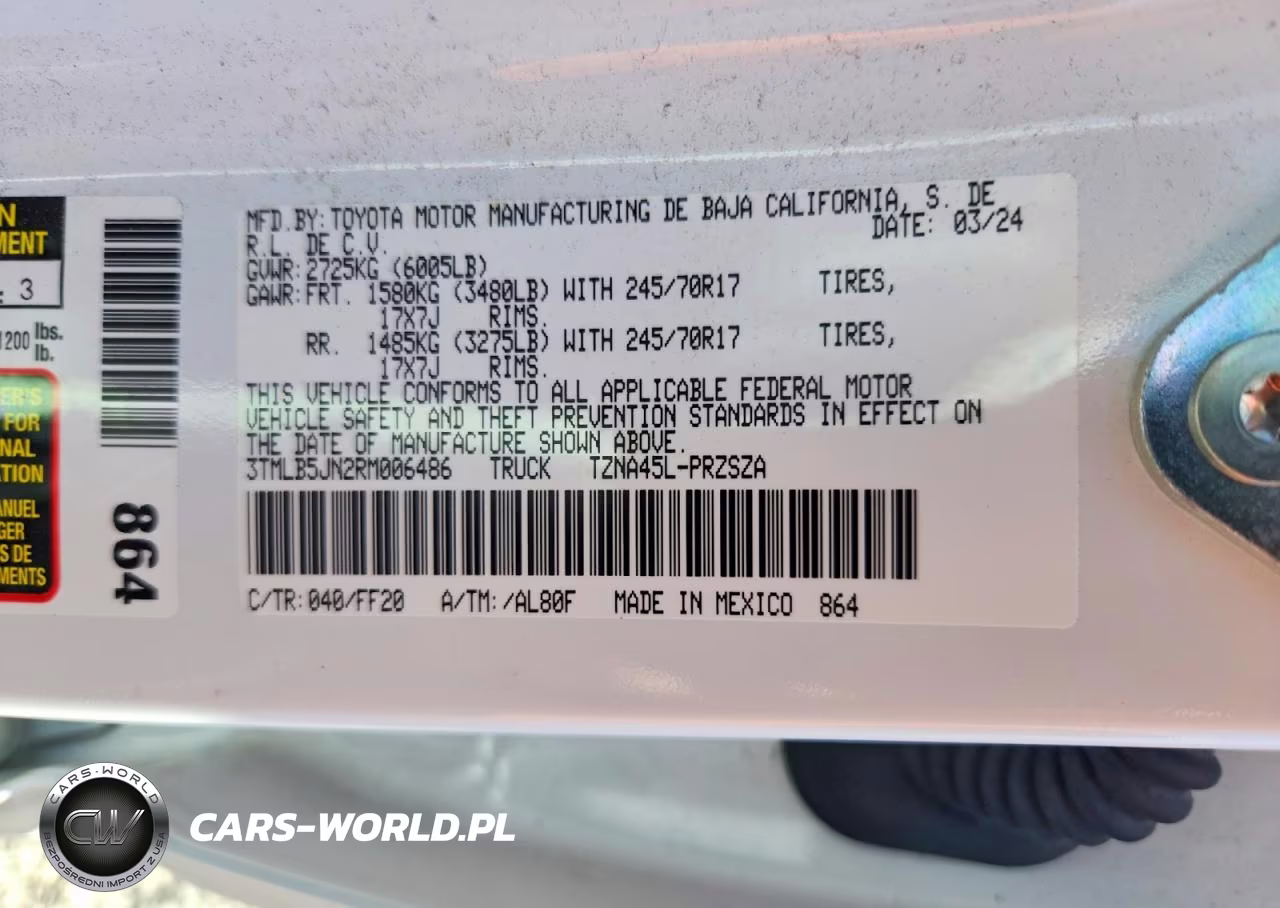 2024 Toyota Tacoma Sr5 VIN:3TMLB5JN2RM006486 - 12