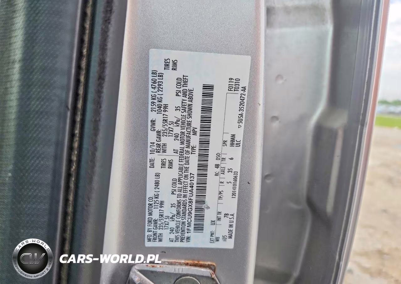 2015 Ford Escape Se VIN:1FMCU9GX8FUA40137 - 13