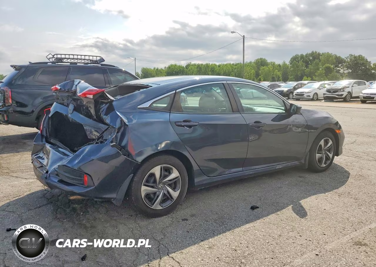 2019 Honda Civic Lx VIN:2HGFC2F64KH525586 - 3