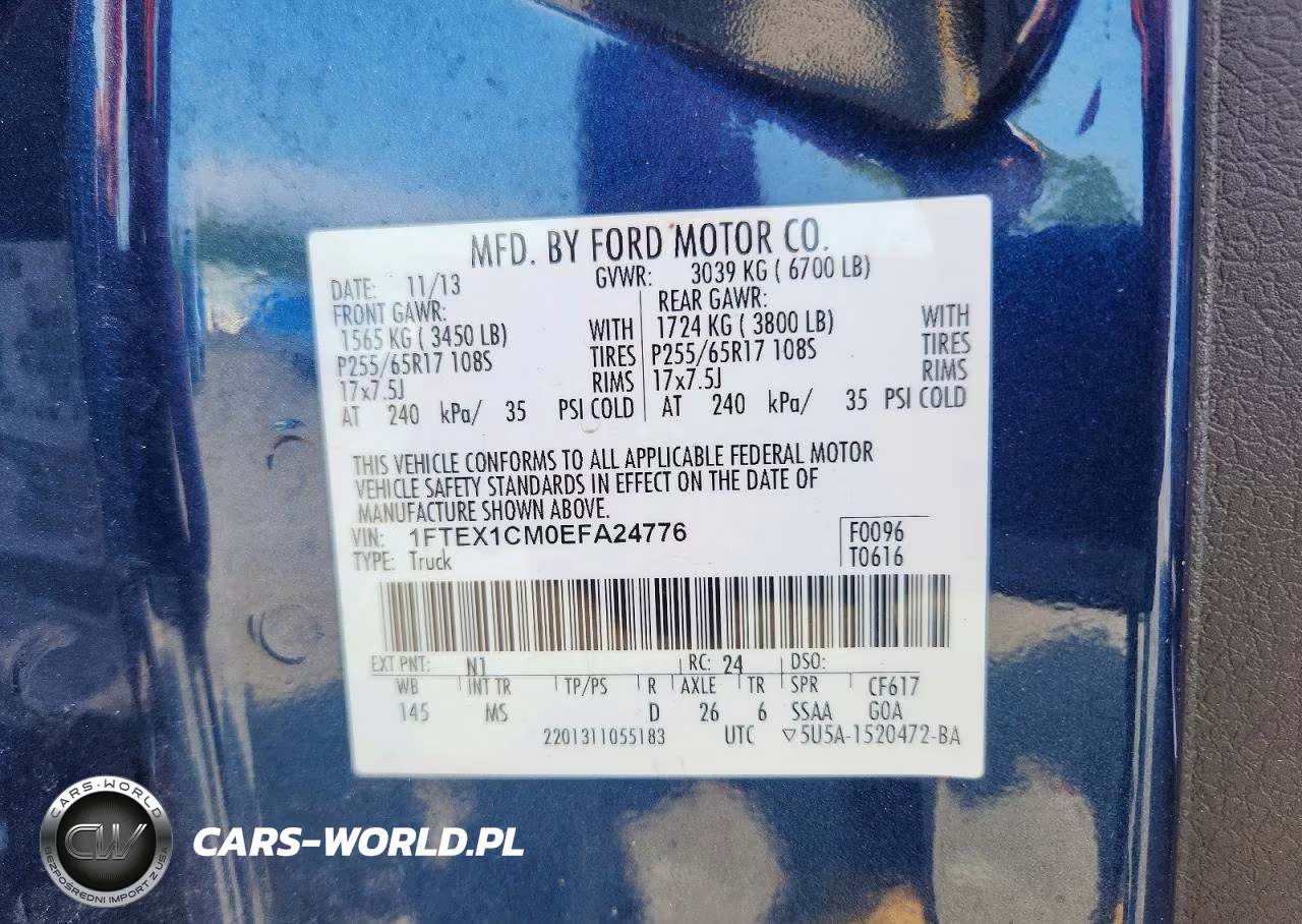 2014 Ford F150 Super Cab VIN:1FTEX1CM0EFA24776 - 12