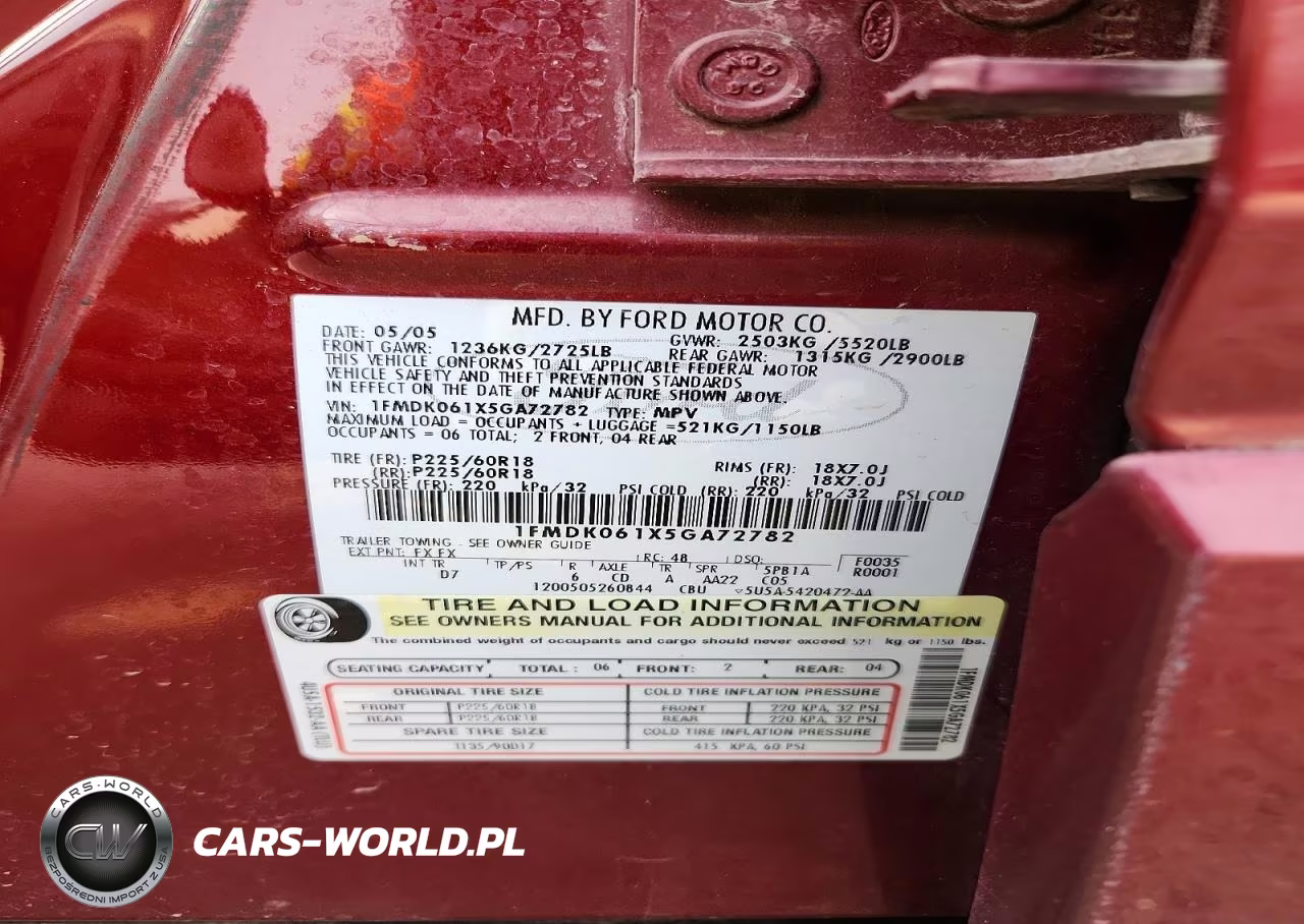 2005 Ford Freestyle Limited VIN:1FMDK061X5GA72782 - 13