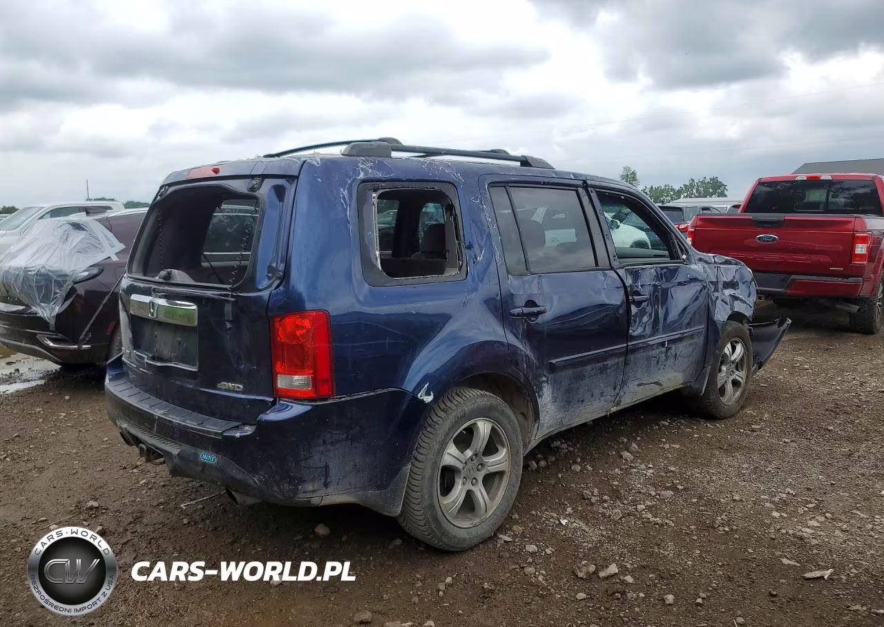 2014 Honda Pilot Ex VIN:5FNYF4H40EB045819 - 3