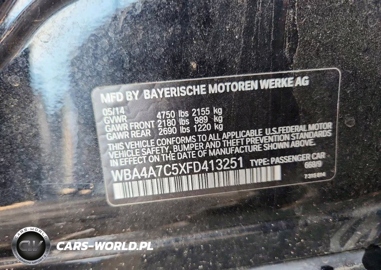 2015 BMW 428 Xi Gran Coupe VIN:WBA4A7C5XFD413251 - 12