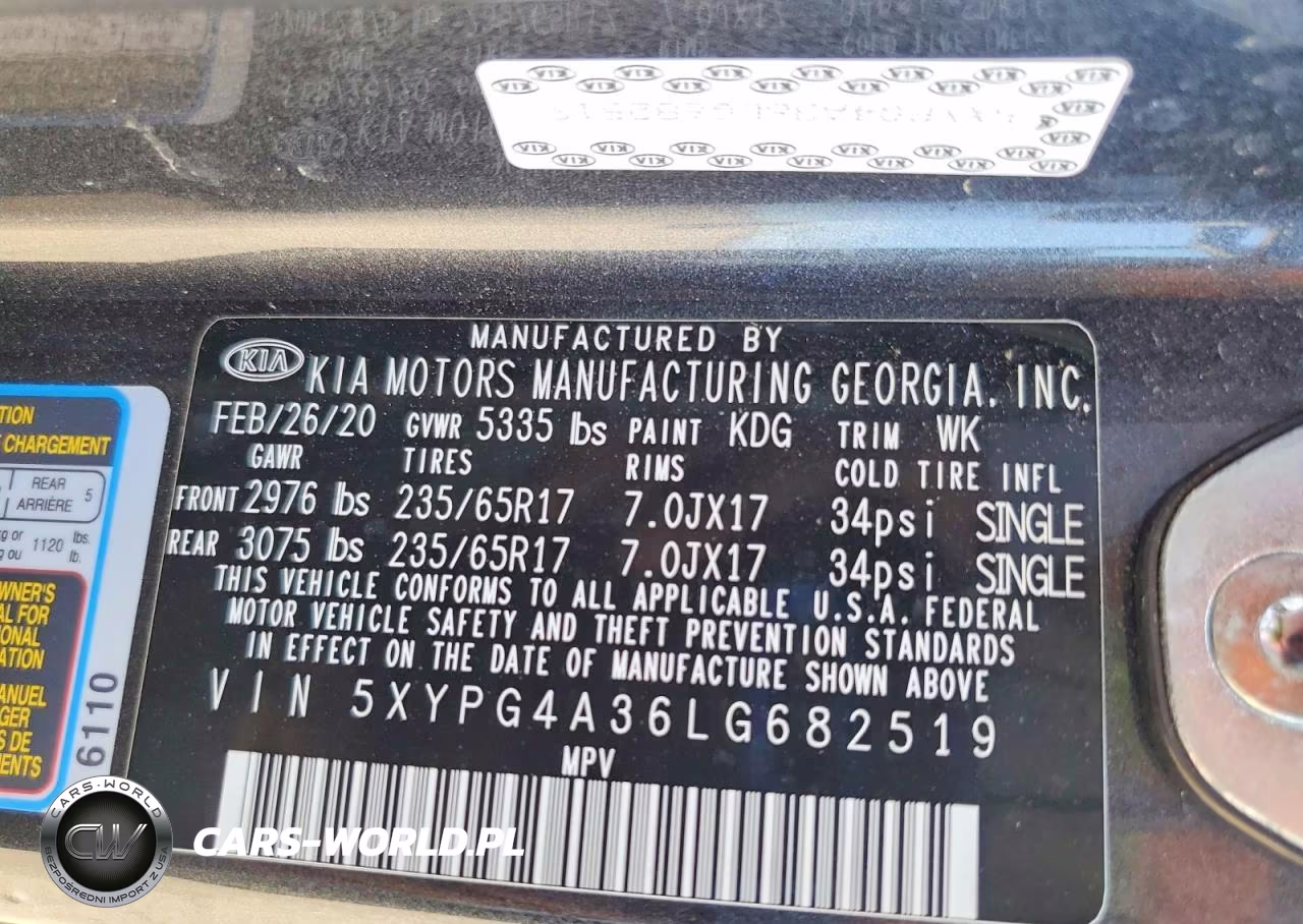 2020 Kia Sorento Lx VIN:5XYPG4A36LG682519 - 12