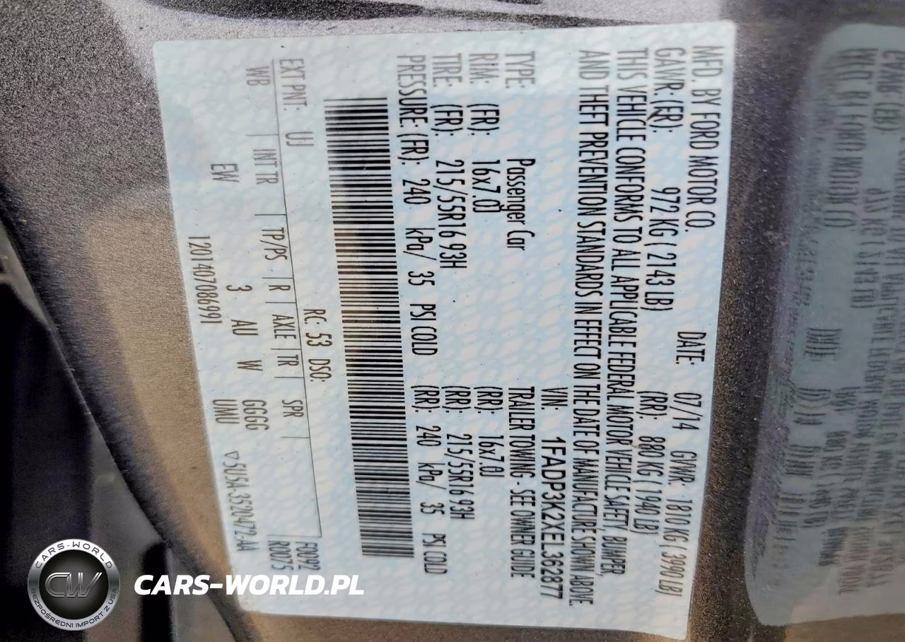 2014 Ford Focus Se VIN:1FADP3K2XEL362877 - 12