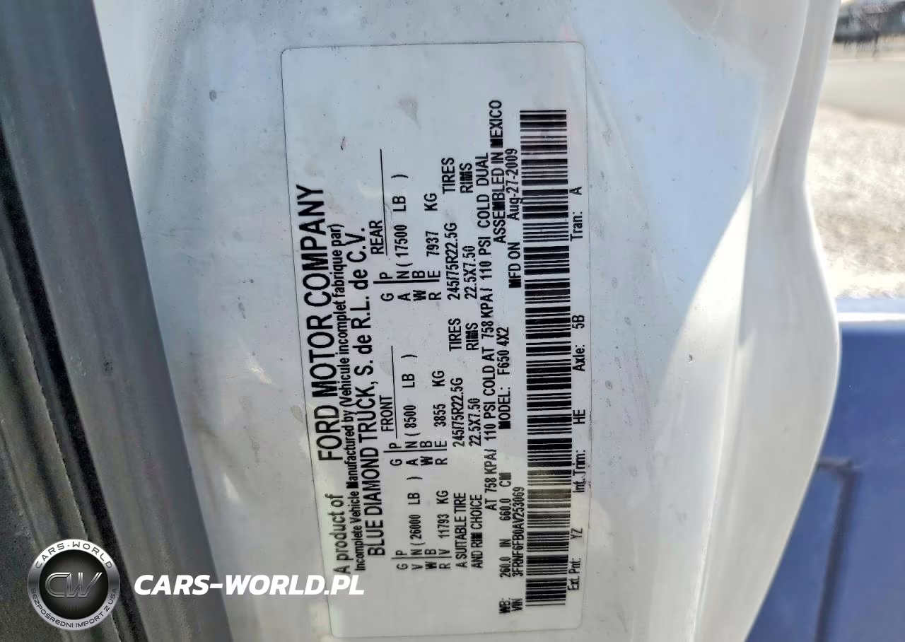 2010 Ford F650 Super Duty VIN:3FRNF6FB0AV253069 - 11