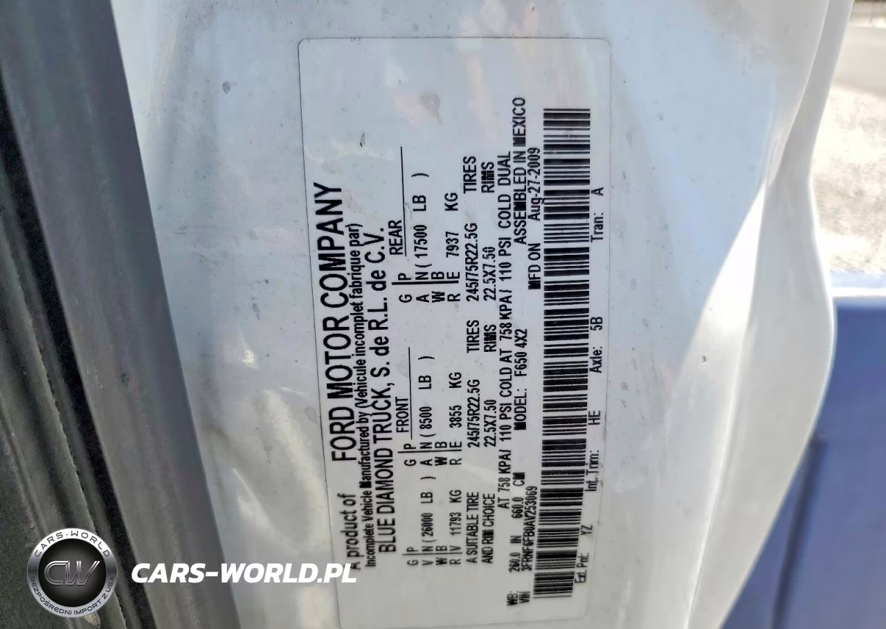 2010 Ford F650 Super Duty VIN:3FRNF6FB0AV253069 - 12