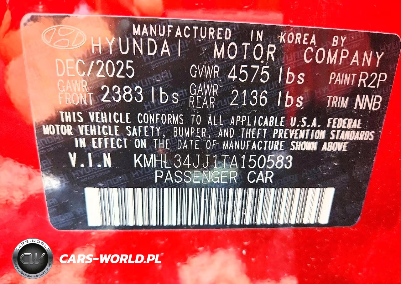 2026 Hyundai Sonata Hybrid Sel VIN:KMHL34JJ1TA150583 - 12