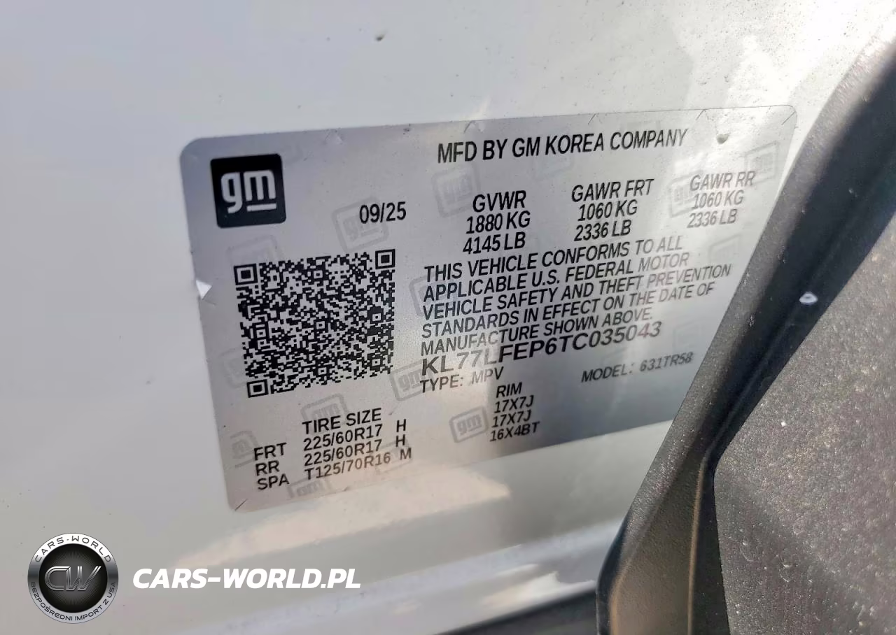 2026 Chevrolet Trax Ls VIN:KL77LFEP6TC035043 - 13