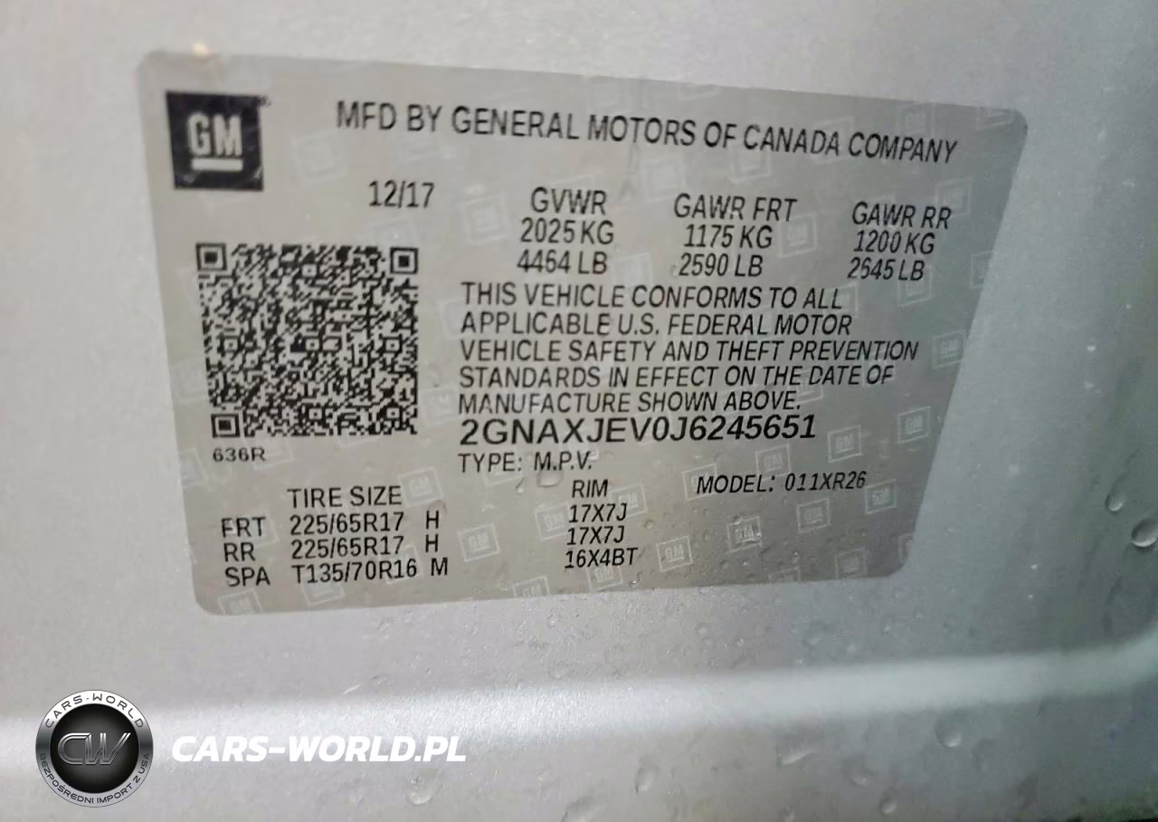 2018 Chevrolet Equinox Lt VIN:2GNAXJEV0J6245651 - 14