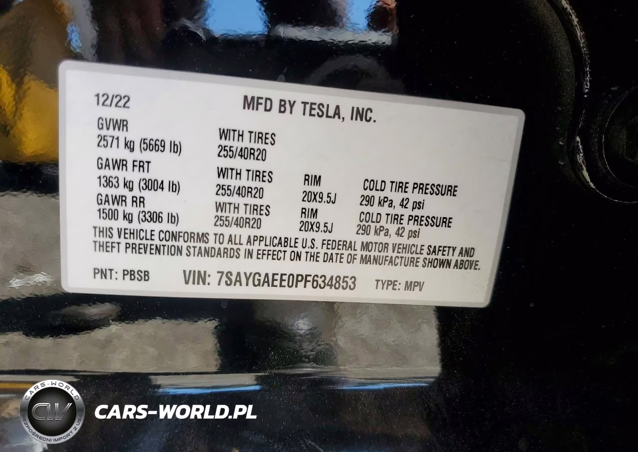 2023 Tesla Model Y VIN:7SAYGAEE0PF634853 - 12