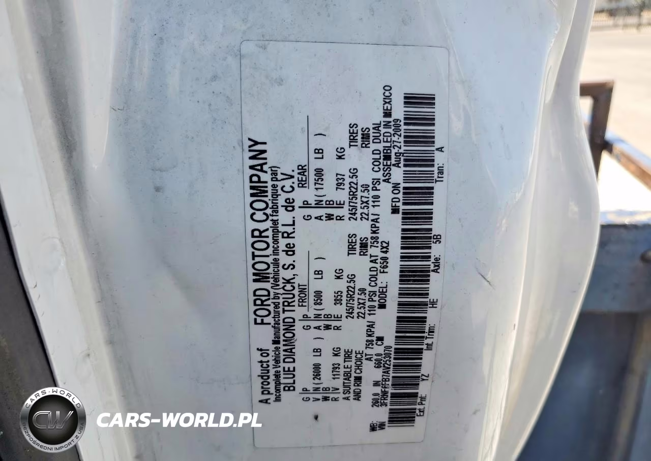 2010 Ford F650 Super Duty VIN:3FRNF6FB7AV253070 - 12