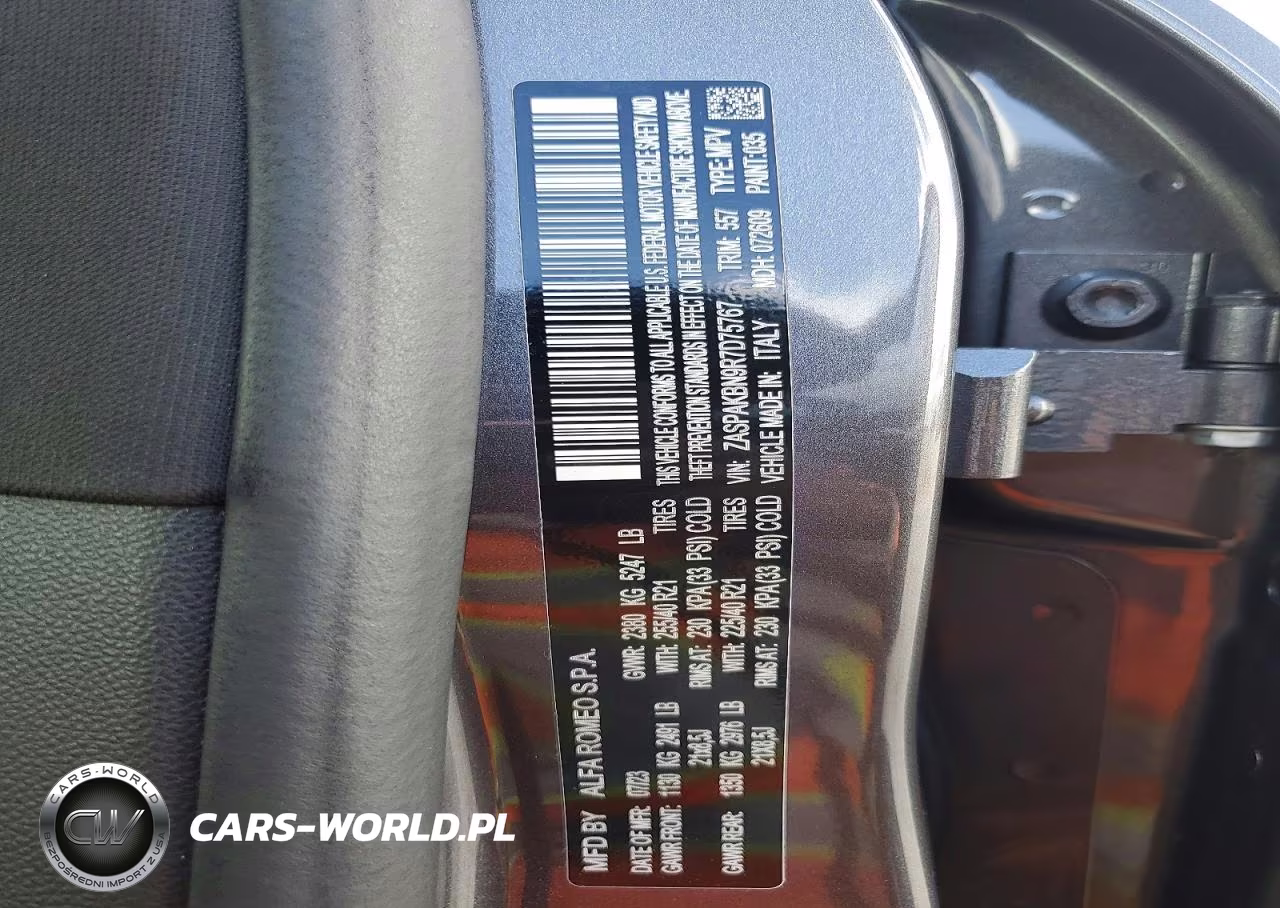 2024 Alfa Romeo Stelvio Ti VIN:ZASPAKBN9R7D75767 - 12
