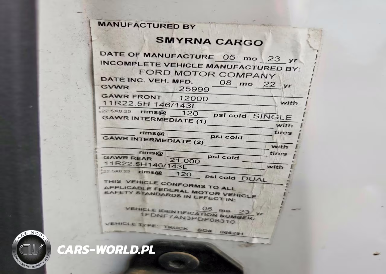 2023 Ford F750 Super Duty Box Truck VIN:1FDNF7AN3PDF08310 - 13