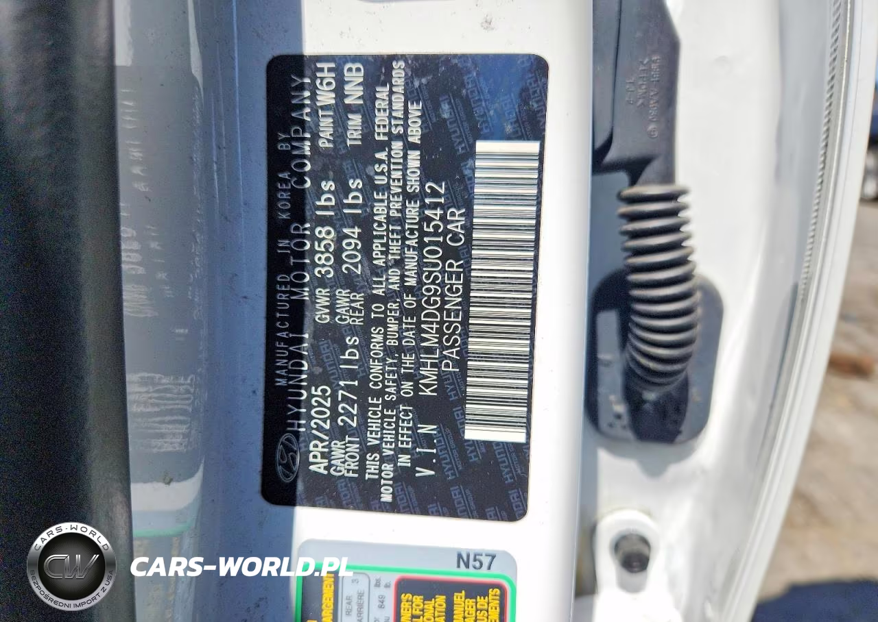 2025 Hyundai Elantra Sel Sport VIN:KMHLM4DG9SU015412 - 12