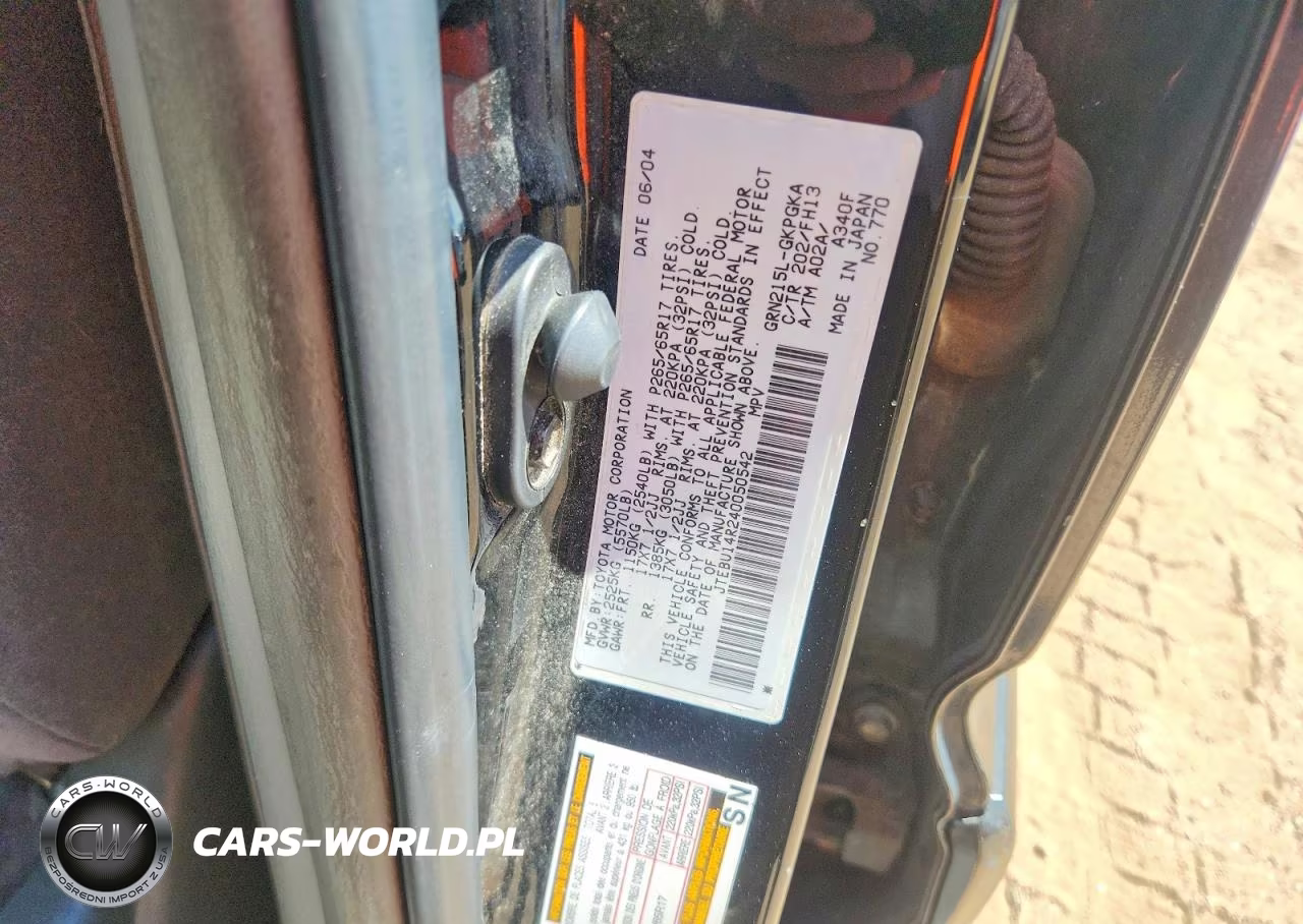 2004 Toyota 4Runner Sport Edition VIN:JTEBU14R240050542 - 13