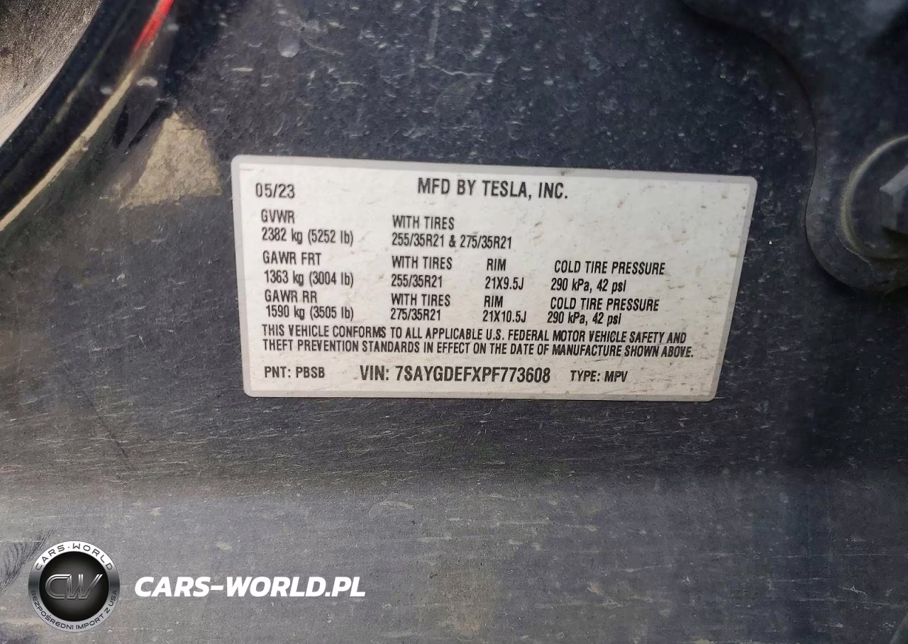 2023 Tesla Model Y VIN:7SAYGDEFXPF773608 - 12