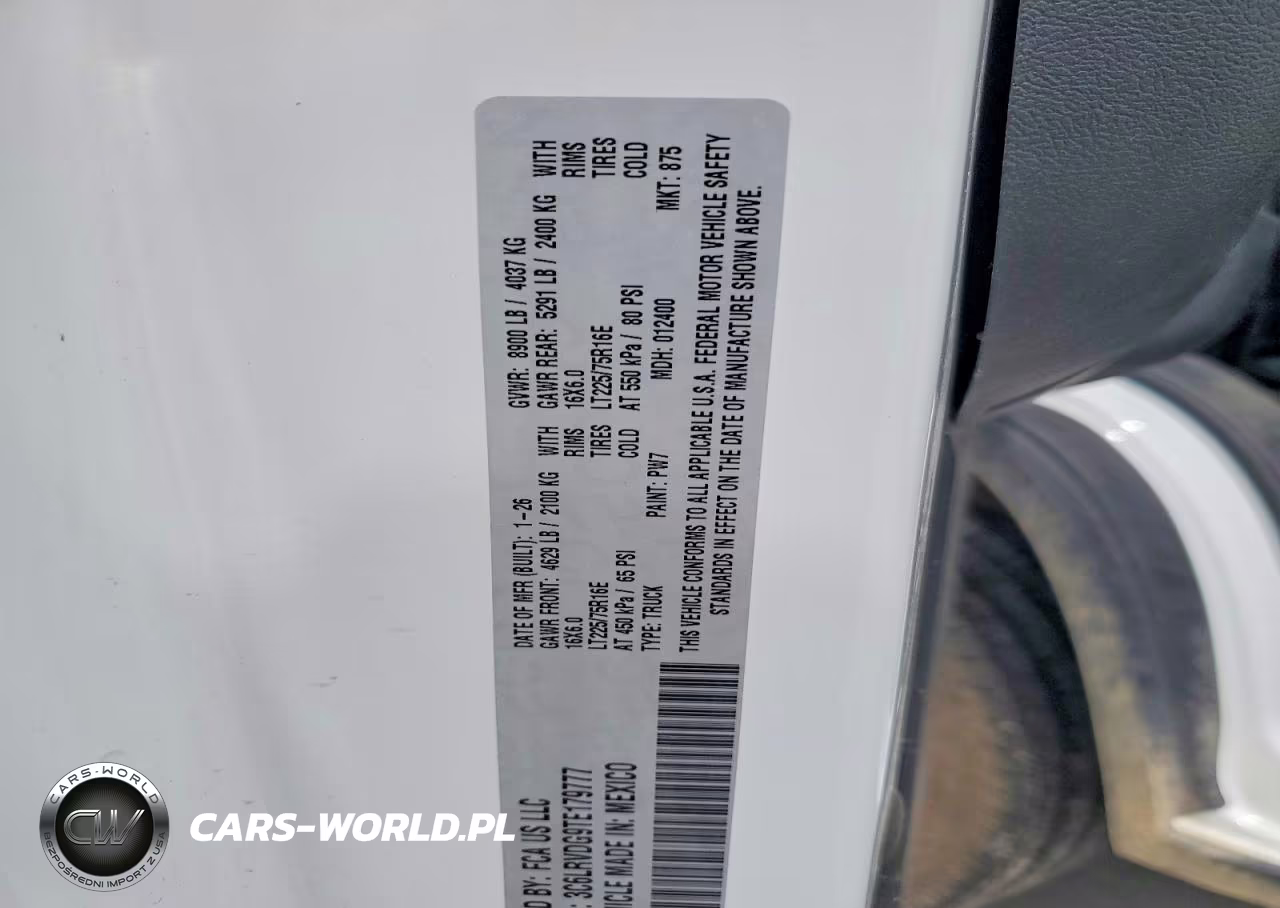 2026 Ram Promaster 2500 Delivery Van VIN:3C6LRVDG9TE179777 - 14