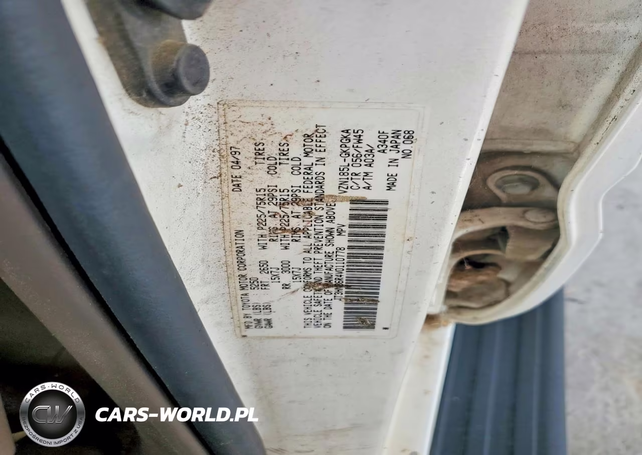 1997 Toyota 4Runner Sr5 VIN:JT3HN86R4V0110778 - 12