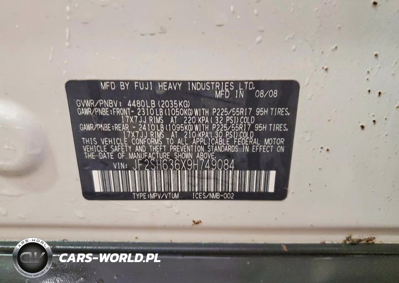 2009 Subaru Forester 2.5X Premium VIN:JF2SH636X9H749084 - 14