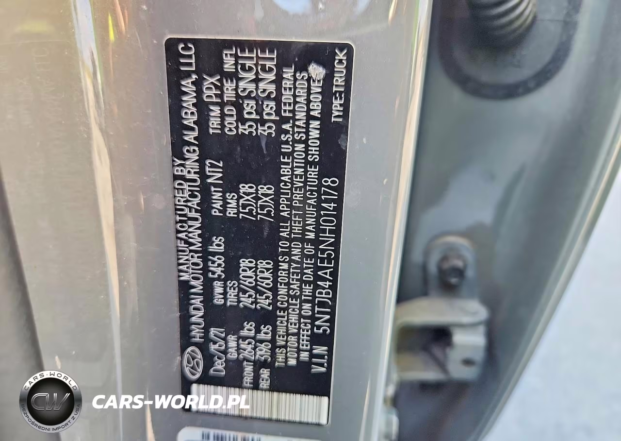2022 Hyundai Santa Cruz Sel VIN:5NTJB4AE5NH014178 - 13
