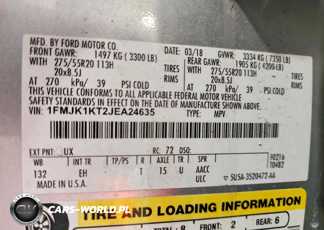 2018 Ford Expedition Max Limited VIN:1FMJK1KT2JEA24635 - 13