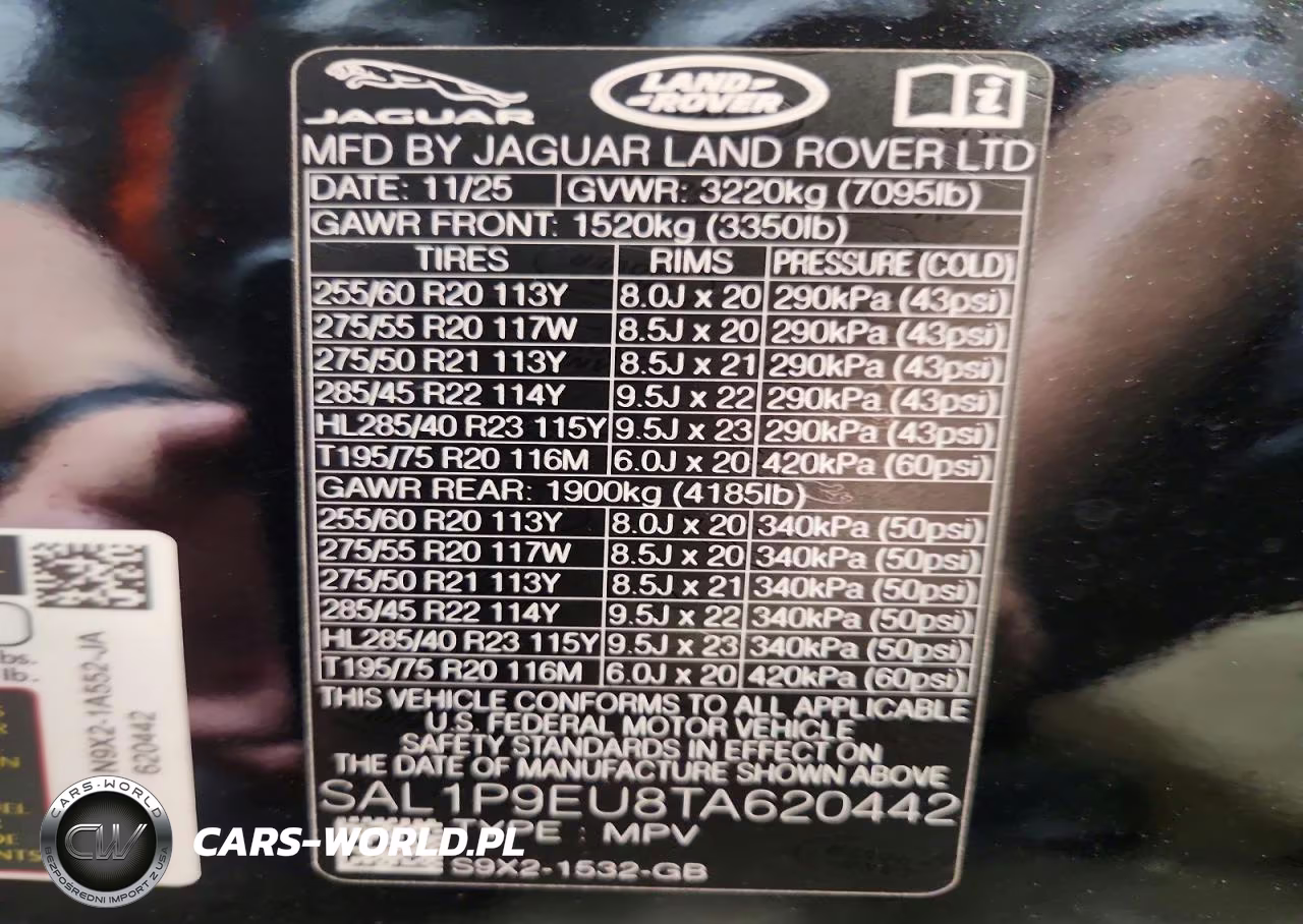 2026 Land Rover Range Rover Sport Se VIN:SAL1P9EU8TA620442 - 13