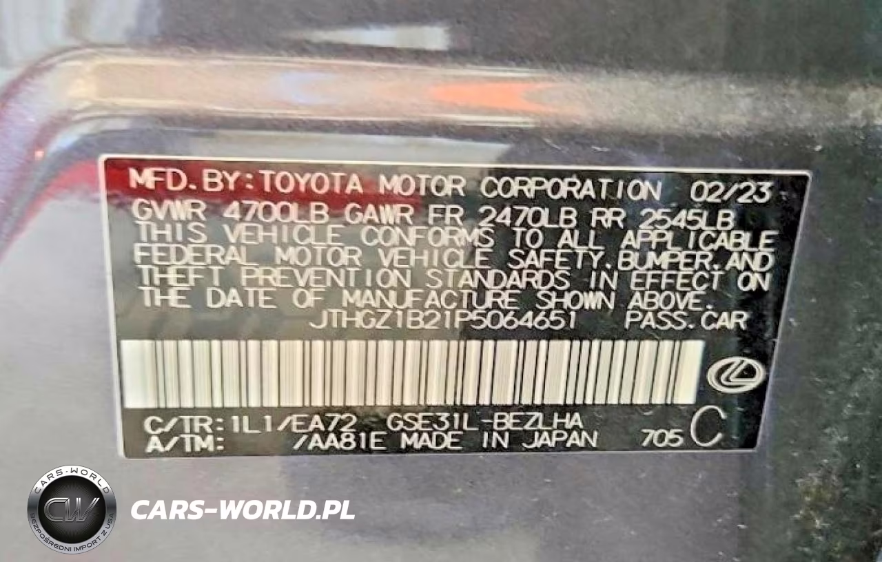 2023 Lexus Is 350 F Sport VIN:JTHGZ1B21P5064651 - 13