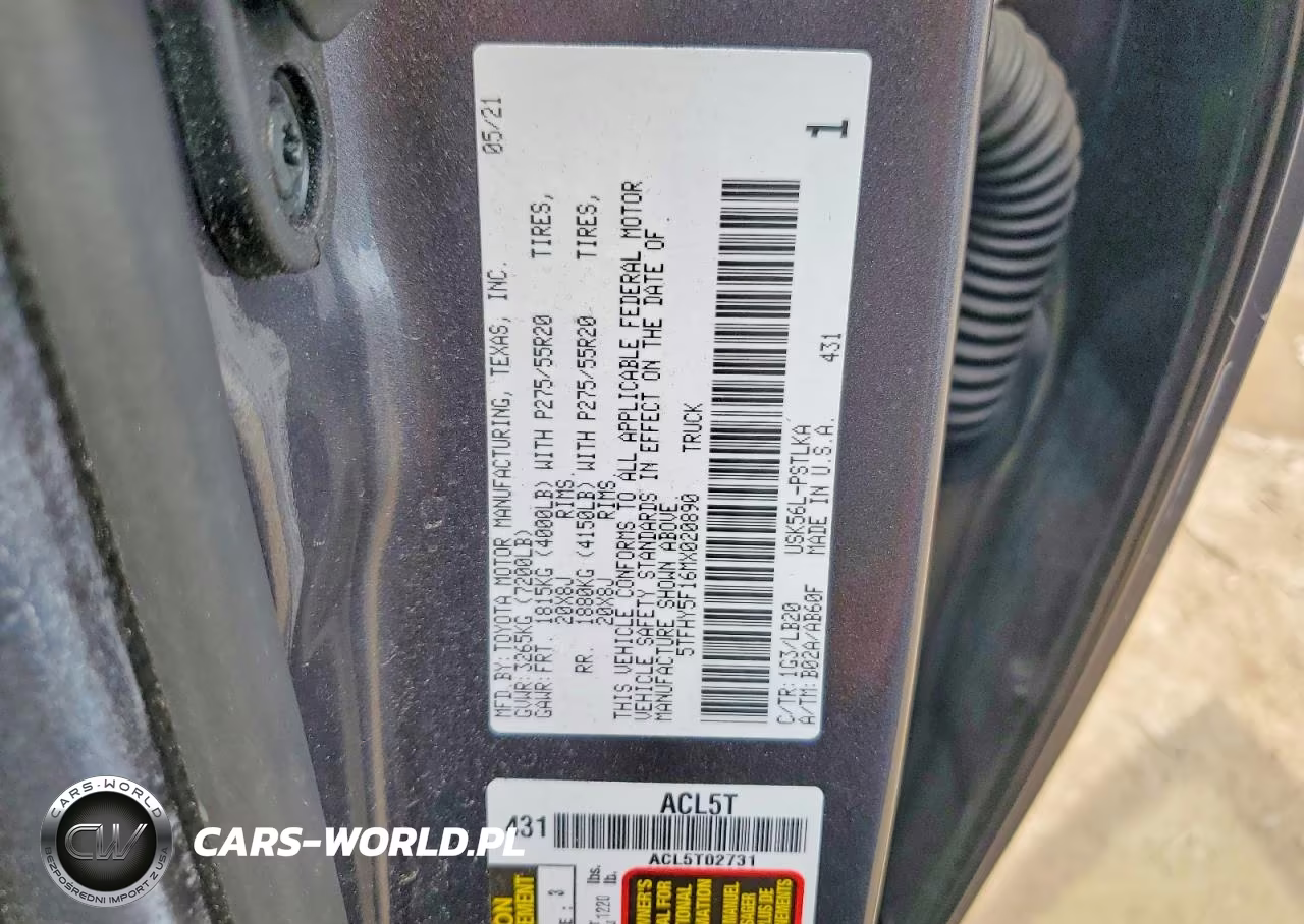 2021 Toyota Tundra Crewmax Limited VIN:5TFHY5F16MX020890 - 12