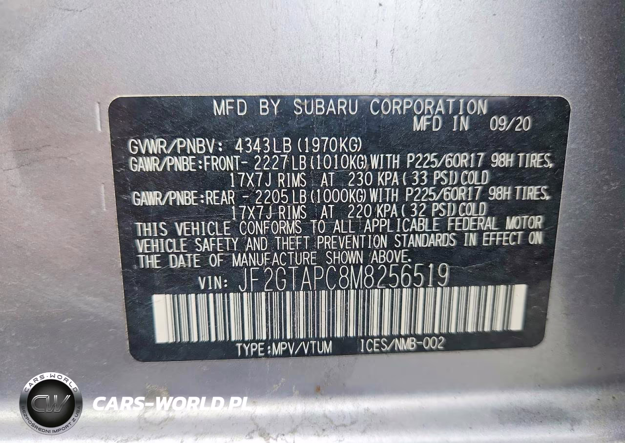 2021 Subaru Crosstrek Premium VIN:JF2GTAPC8M8256519 - 13