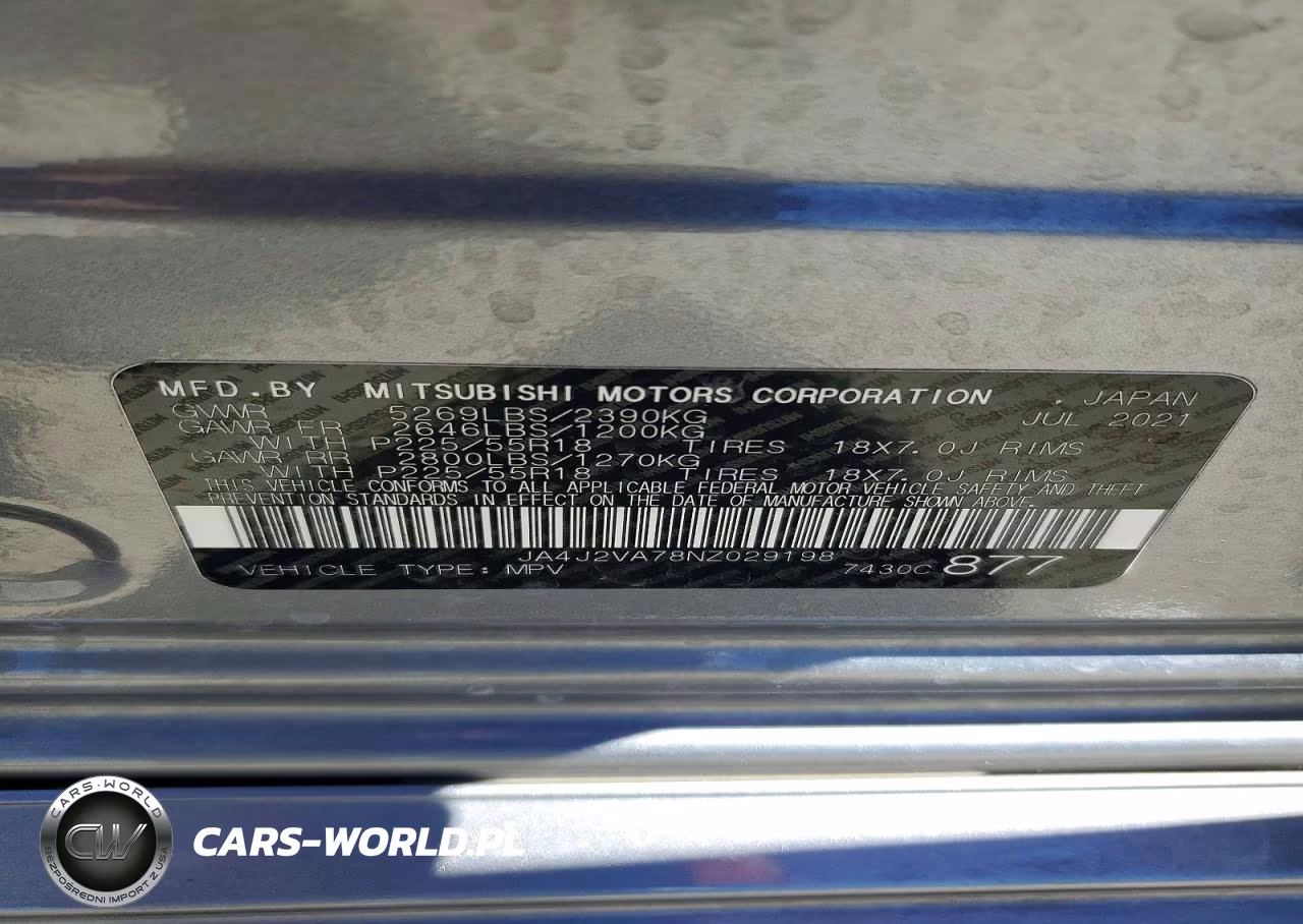 2022 Mitsubishi Outlander Sel VIN:JA4J2VA78NZ029198 - 12