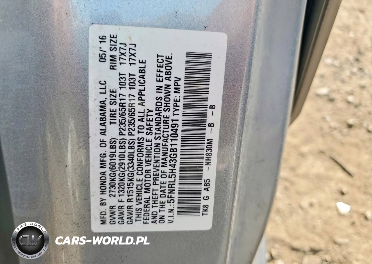 2016 Honda Odyssey Ex VIN:5FNRL5H43GB110491 - 13