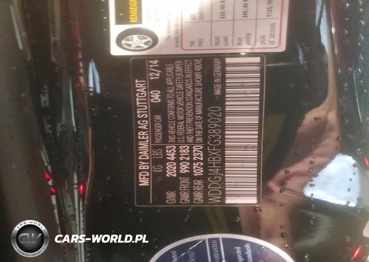 2015 Mercedes-Benz C 250 VIN:WDDGJ4HBXFG389020 - 12