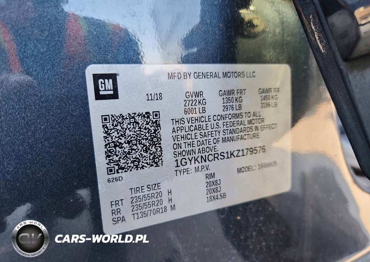 2019 Cadillac Xt5 Luxury VIN:1GYKNCRS1KZ179576 - 13