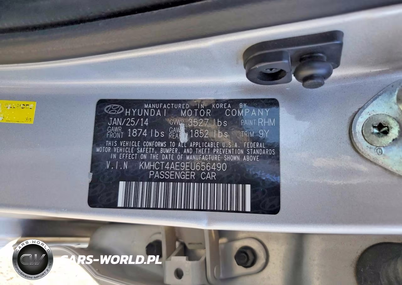 2014 Hyundai Accent Gls VIN:KMHCT4AE9EU656490 - 12