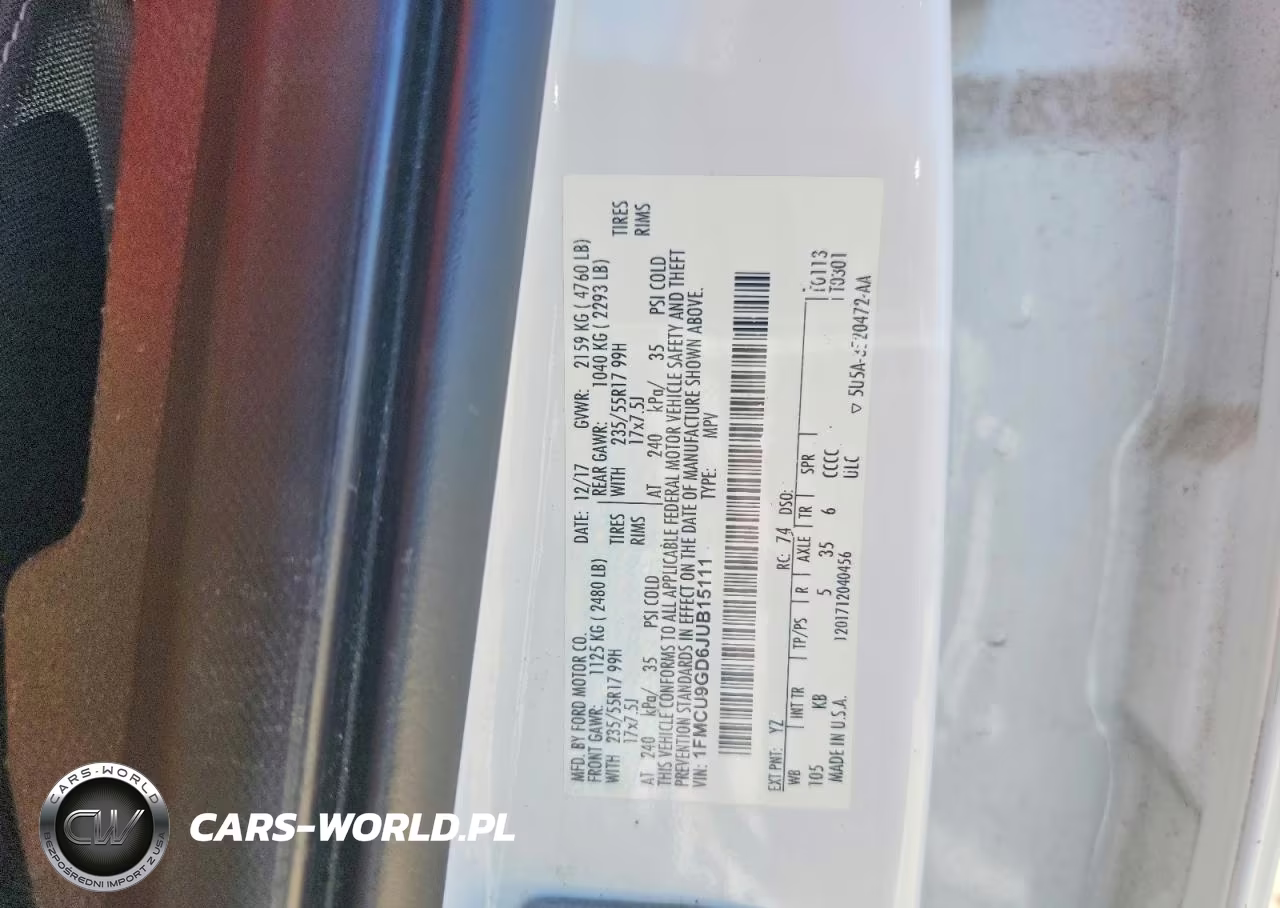 2018 Ford Escape Se VIN:1FMCU9GD6JUB15111 - 12