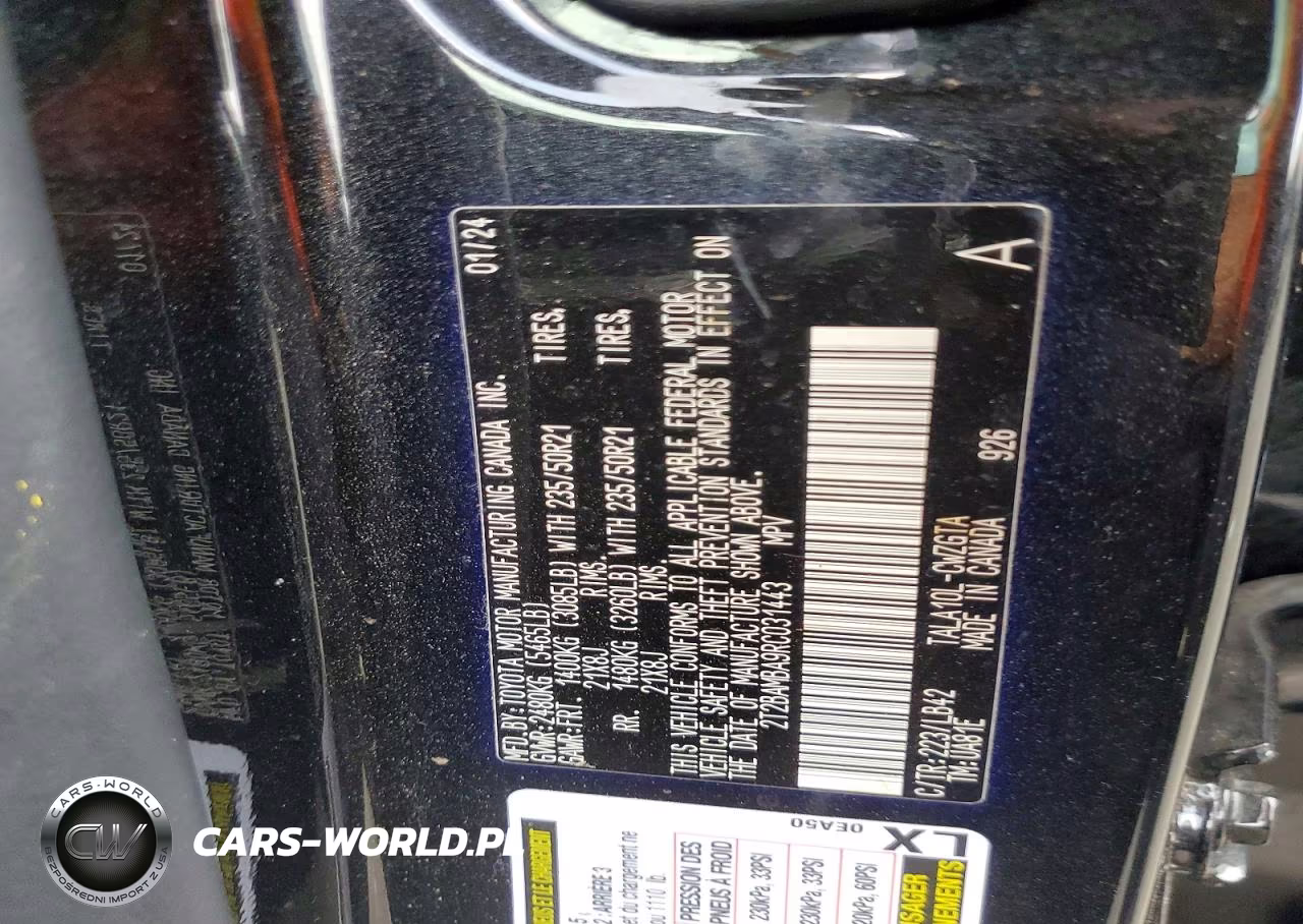 2024 Lexus Rx 350 Premium+ VIN:2T2BAMBA9RC031443 - 13